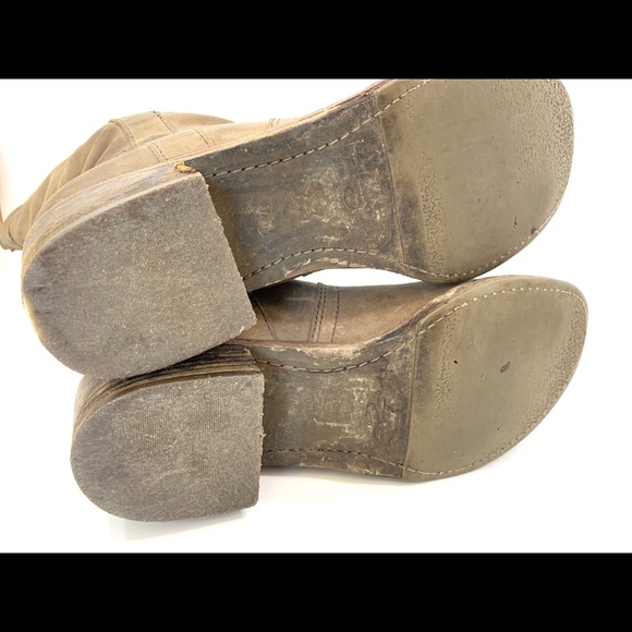 Halogen genuine distressed leather riding boots - Picture 6 of 9